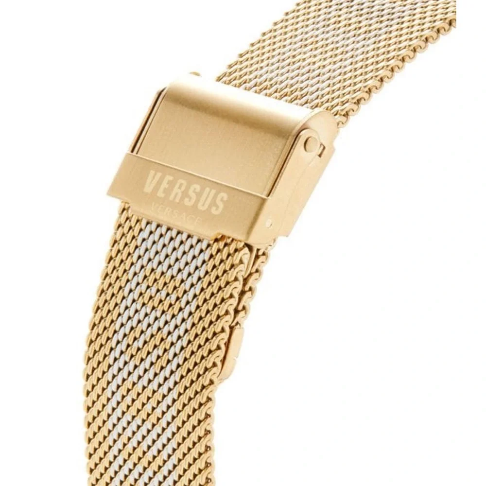 Authentic Versus Versace Barbes 38Mm Ip Yellow Gold Stainless Steel Watch